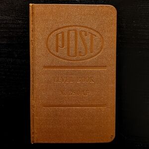 VINTAGE Frederick Post Co. Leather Bound Engineers Notebook, 380AF Level Book